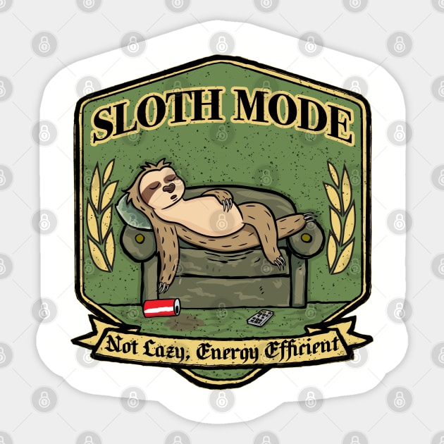 Sloth Mode Sticker by reintdale